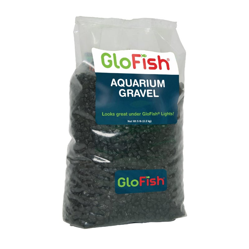 Glofish Aquarium Gravel, Solid Black, 5-Pound Bag - Image 1
